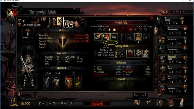 Powerful Hero Skill and Trinket for Darkest Dungeon