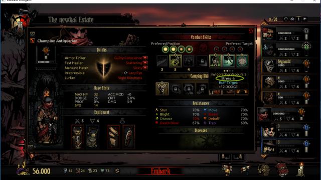 Powerful Hero Skill and Trinket for Darkest Dungeon
