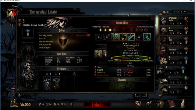 Powerful Hero Skill and Trinket for Darkest Dungeon