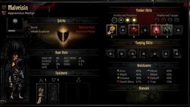 Новый персонаж Мученик / Martyr (UPDATED) - Class Mod - by AJ для Darkest Dungeon