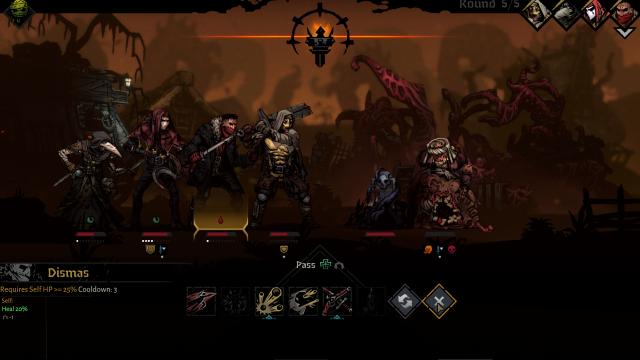 Відключення втрат від стресу / No Stress On Passing Turn для Darkest Dungeon 2