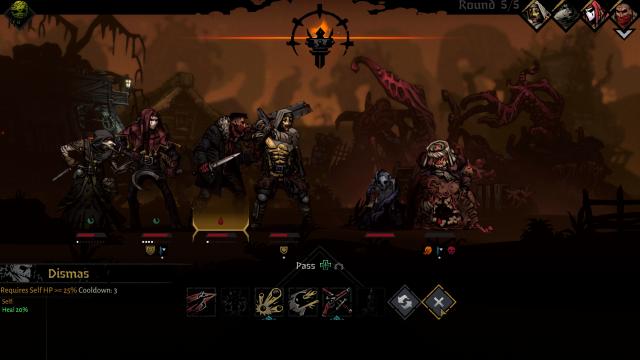 Відключення втрат від стресу / No Stress On Passing Turn для Darkest Dungeon 2