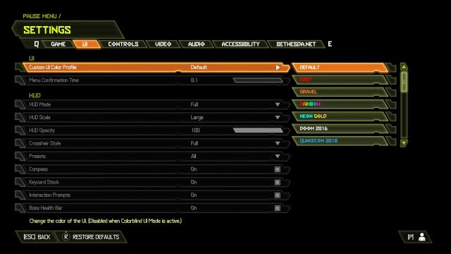 Custom UI Color Pack for Doom Eternal
