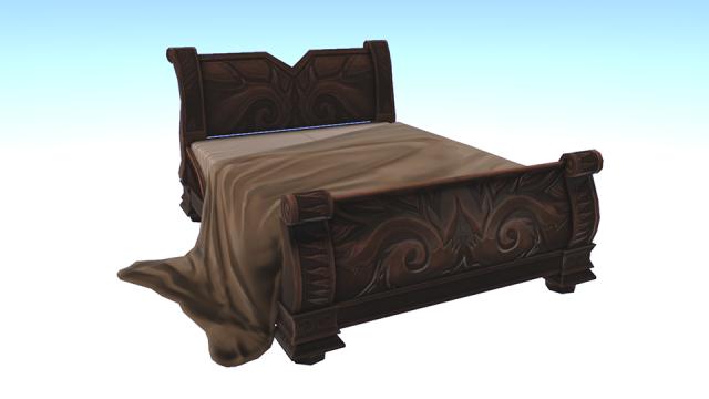 2-4  Custom Rustic Bed for Dragon Age Inquisition