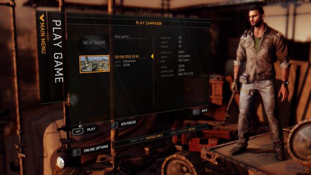 Стопроцентное сохранение на сложности Hard / Dying Light Campaign save fully completed Hard