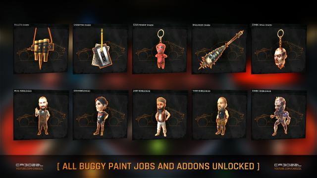 All Buggy Paint Jobs and Addons Auto Unlocked for Dying Light