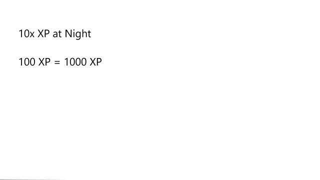 10x    10x XP at Night