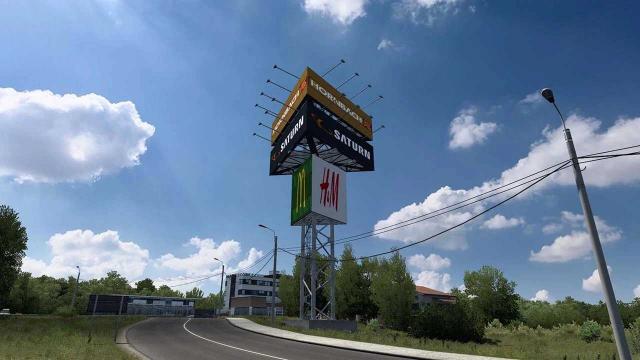 Real Companies, Gas Stations & Billboards для Euro Truck Simulator 2
