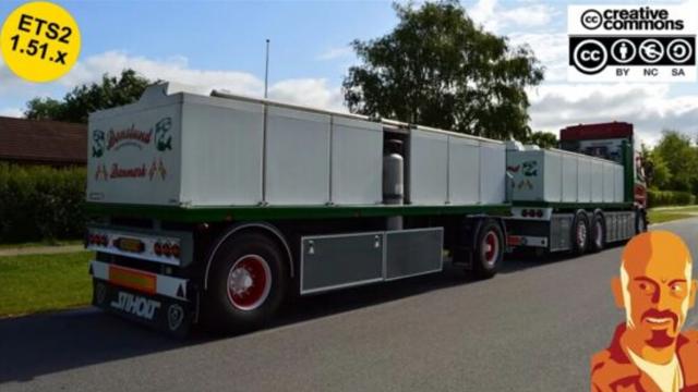Scania R560 Donslund + Trailer для Euro Truck Simulator 2