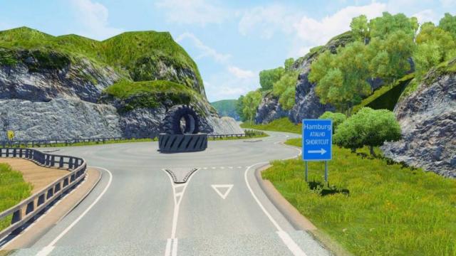 Rota Factor Dangerous Roads для Euro Truck Simulator 2