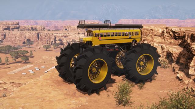 Limes Mega Bus для Expeditions: A MudRunner Game