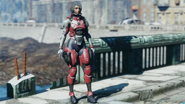 BoS Female Knight Armor для Fallout 4
