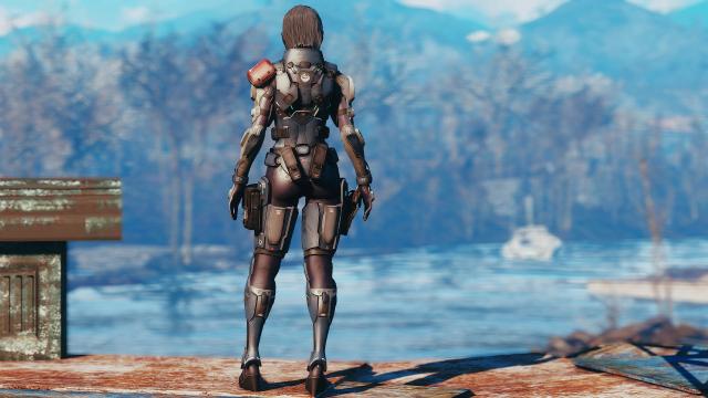 BoS Female Knight Armor для Fallout 4