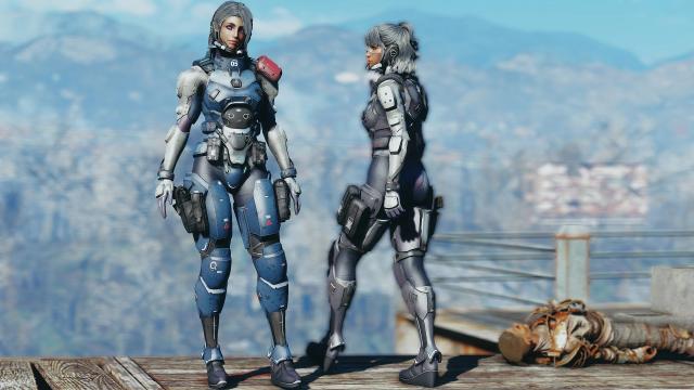 BoS Female Knight Armor для Fallout 4