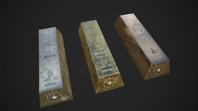 Precious Metal Bars for Fallout 4