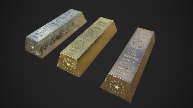 Precious Metal Bars for Fallout 4