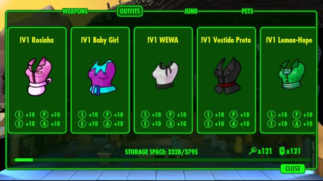 G7's Colorful Dresses Variants для Fallout Shelter