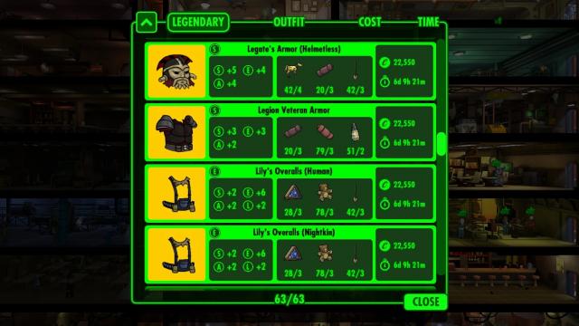 New Vegas Costume Pack для Fallout Shelter