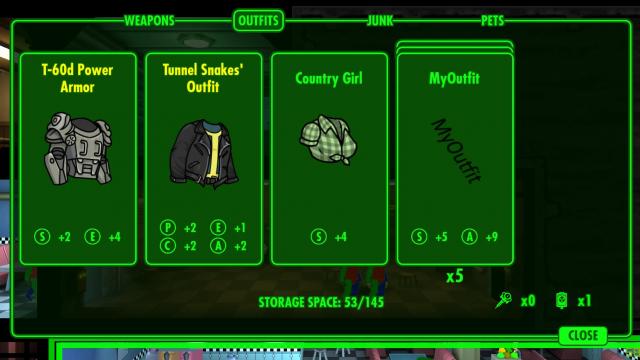 Custom outfits для Fallout Shelter