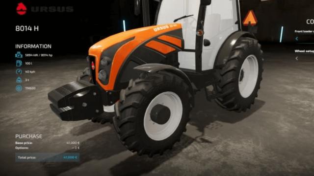 Ursus 8014 H для Farming Simulator 22