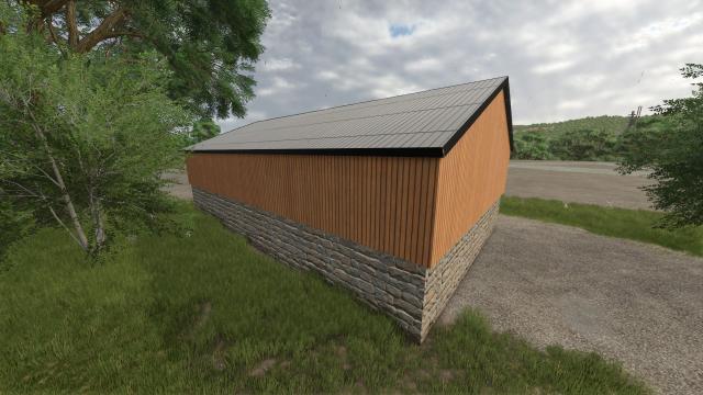 Wood-clad machine shed для Farming Simulator 25