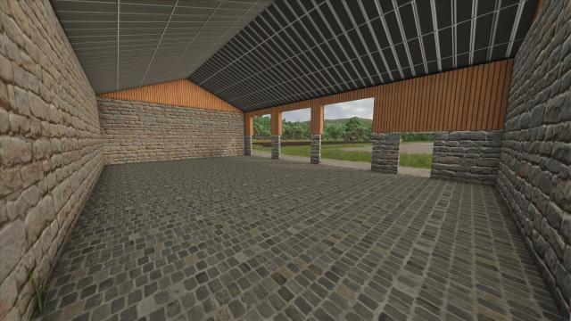 Wood-clad machine shed для Farming Simulator 25