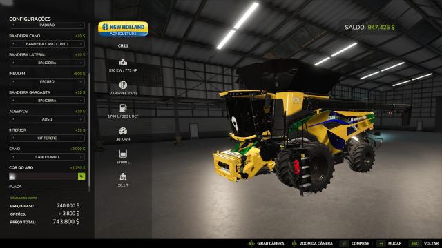 New Holland CR11 BR Edit для Farming Simulator 25