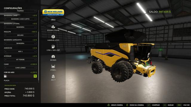 New Holland CR11 BR Edit для Farming Simulator 25