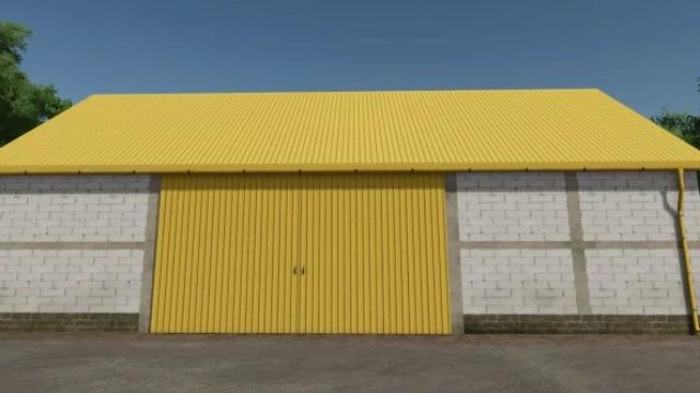 Medium Yellow Garage для Farming Simulator 25