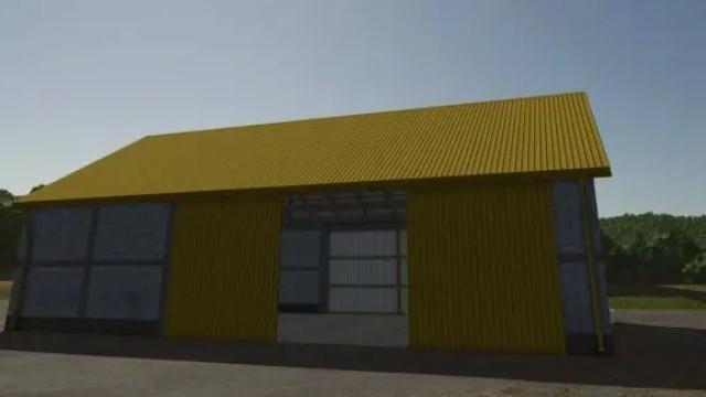 Medium Yellow Garage для Farming Simulator 25