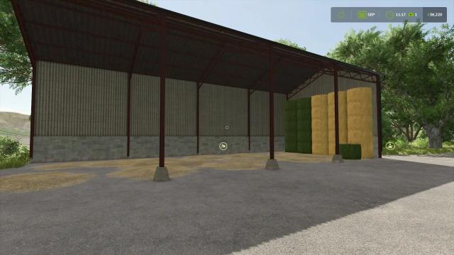 Bale and pallet sheds для Farming Simulator 25