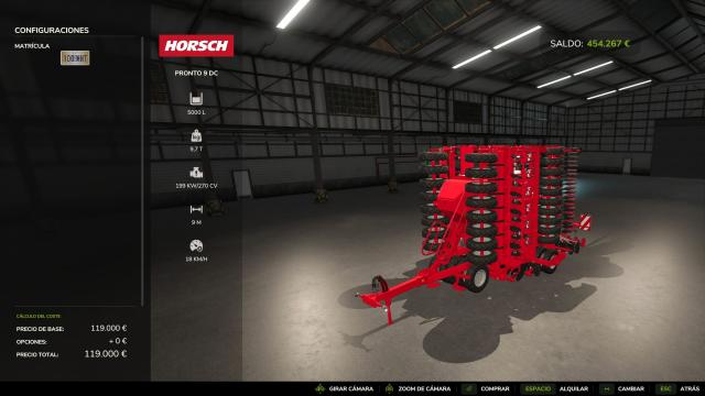 Horsch Pronto 9 DC for Farming Simulator 25
