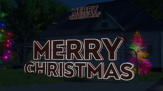 Christmas sign for the garden