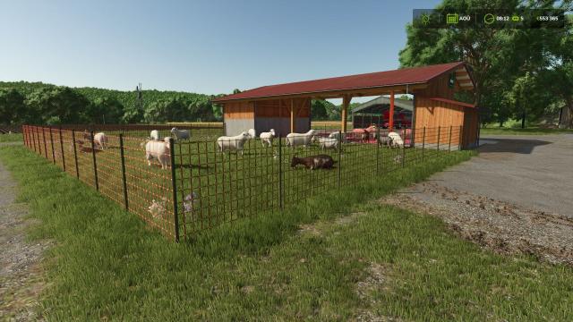 Sheep enclosure 500 places for Farming Simulator 25