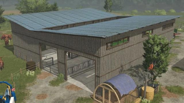 Barn with pasture для Farming Simulator 25