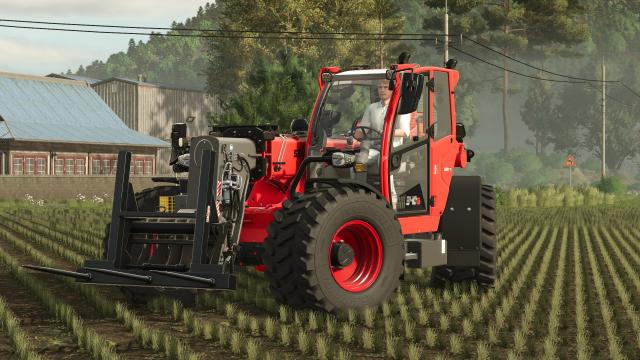 Sennebogen 340G wide tires + colored rimschassis for Farming Simulator 25