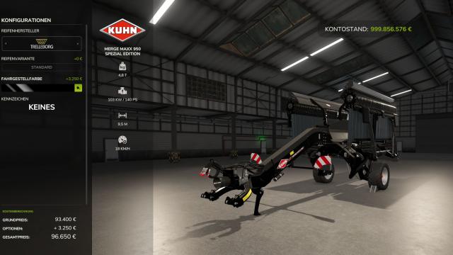 Kuhn Merge Maxx 950 Special Edition для Farming Simulator 25