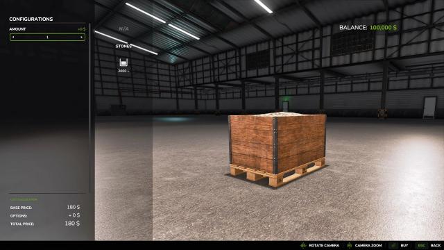 Stone Pallets для Farming Simulator 25