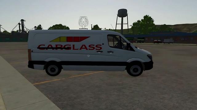 Mercedes Sprinter CARGLASS для Farming Simulator 25