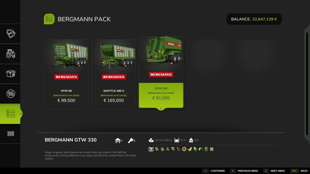 Bergmann Pack for Farming Simulator 25