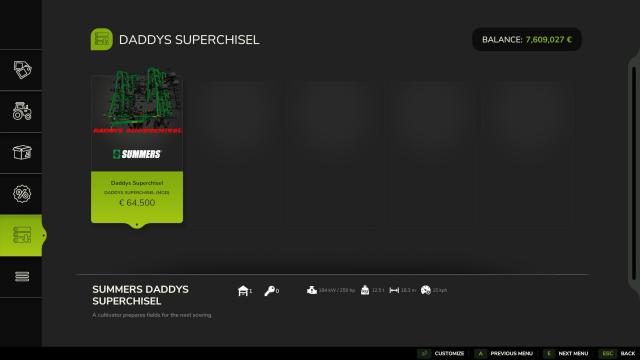 Summers Superchisel for Farming Simulator 25