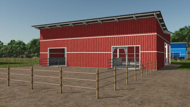 Red cow stall
