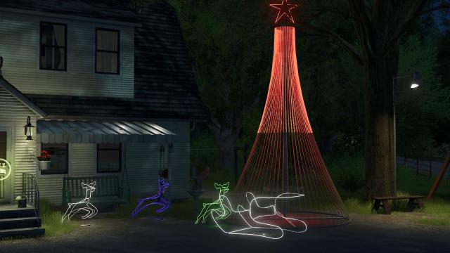 Christmas decoration package for Farming Simulator 25