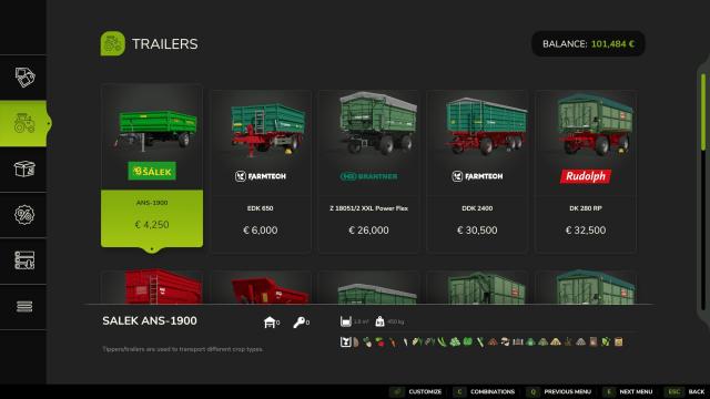 Store price sorting for Farming Simulator 25