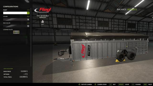 Double capacity livestock carrier для Farming Simulator 25