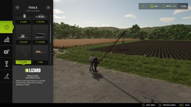 Manure Crane for Farming Simulator 25
