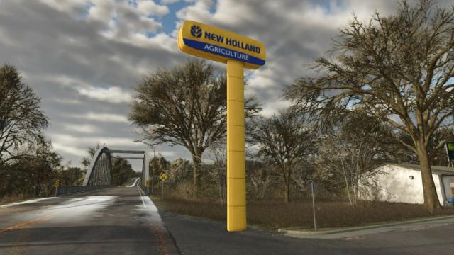 New Holland Dealer Signboard для Farming Simulator 25