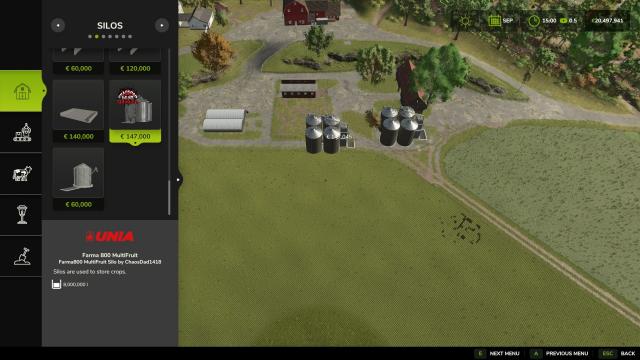 Unia Farma800 Multifruits для Farming Simulator 25