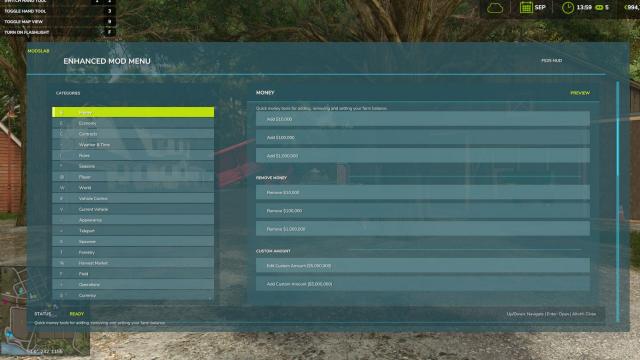 Enhanced Mod Menu for Farming Simulator 25