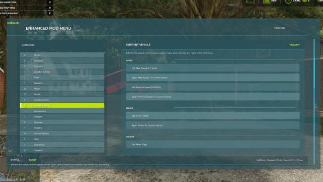 Enhanced Mod Menu for Farming Simulator 25